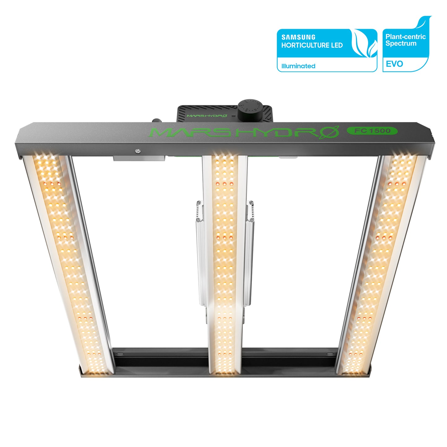 Mars Hydro FC 1500-EVO Samsung 150W LED Pflanzenlampe Volles Spektrum Dimmbar Lamp