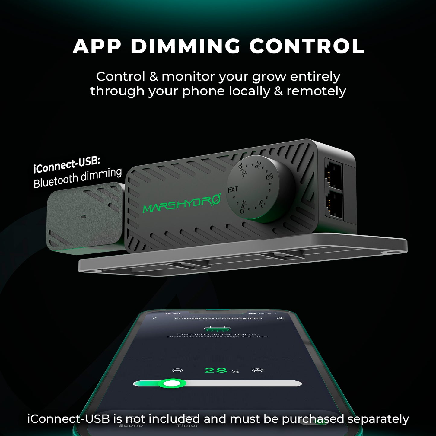 Mars Hydro FC 1500-EVO Samsung 150W LED Pflanzenlampe Volles Spektrum Dimmbar Lamp